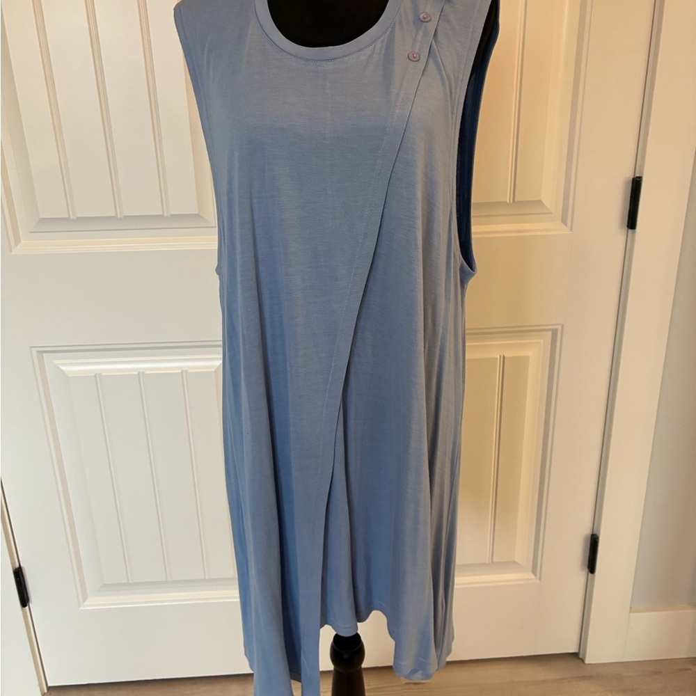 Sleeveless Blue Dress
